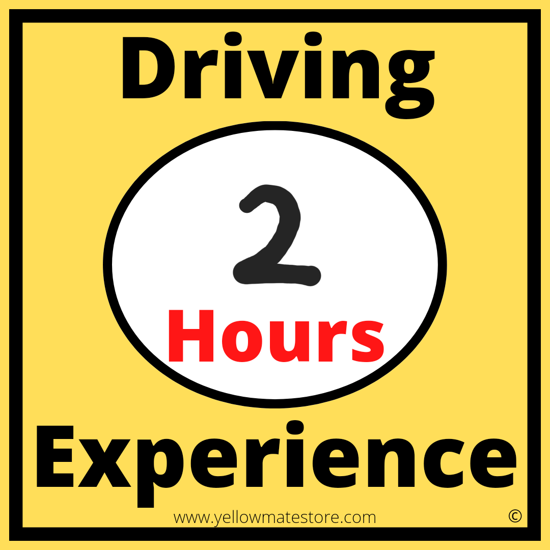 Learner driver hours sign + dry ease marker
